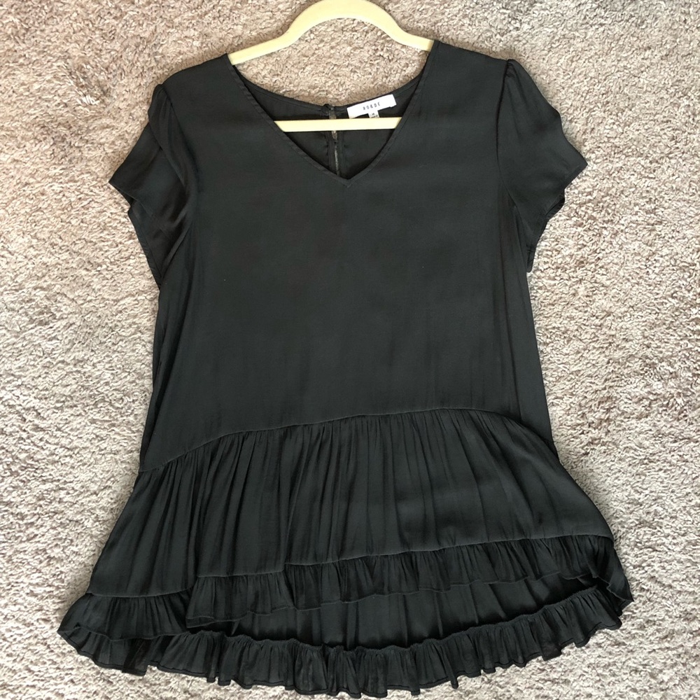 Ro & De Blouse with Ruffle Hem (Size M)